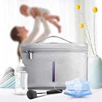 HUKOER Bolsa de Desinfección UV Esterilizador Portátil de Máscara 3min mata 99.9%- USB Recargable- para teléfono móvil…